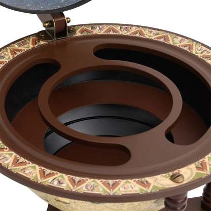 Glóbus Bar Stojan Na Víno Hnědý Masivní Eukalyptové Dřevo