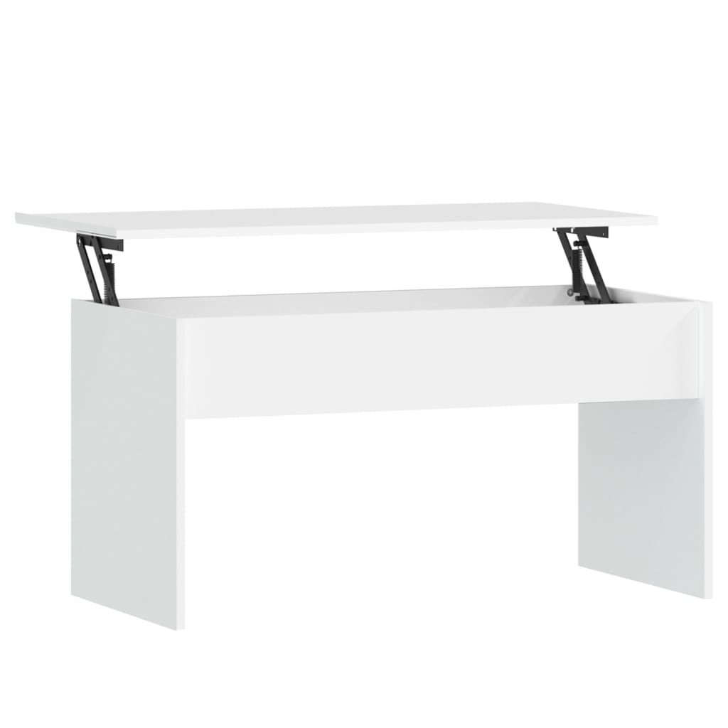 Konferenční Stolek Bílý 102 X 50,5 X 52,5 Cm Kompozitní Dřevo