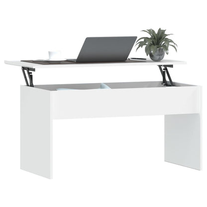 Konferenční Stolek Bílý 102 X 50,5 X 52,5 Cm Kompozitní Dřevo
