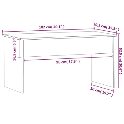 Konferenční Stolek Bílý 102 X 50,5 X 52,5 Cm Kompozitní Dřevo