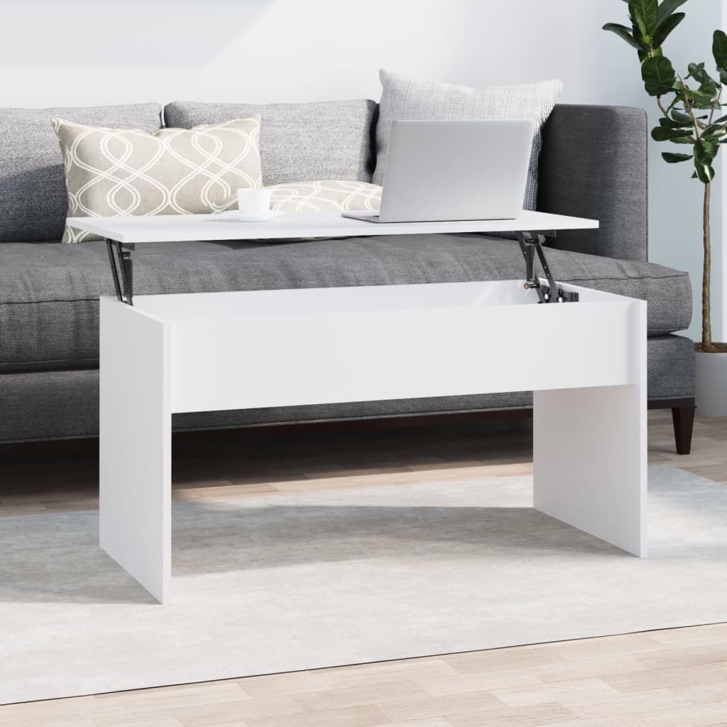 Konferenční Stolek Bílý 102 X 50,5 X 52,5 Cm Kompozitní Dřevo