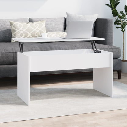 Konferenční Stolek Bílý 102 X 50,5 X 52,5 Cm Kompozitní Dřevo