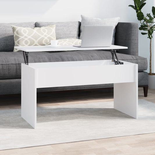 Konferenční Stolek Bílý 102 X 50,5 X 52,5 Cm Kompozitní Dřevo