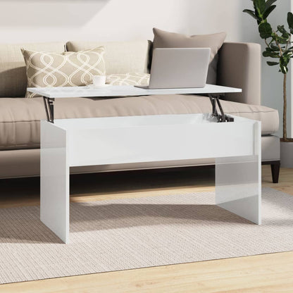 Konferenční Stolek Bílý 102 X 50,5 X 52,5 Cm Kompozitní Dřevo
