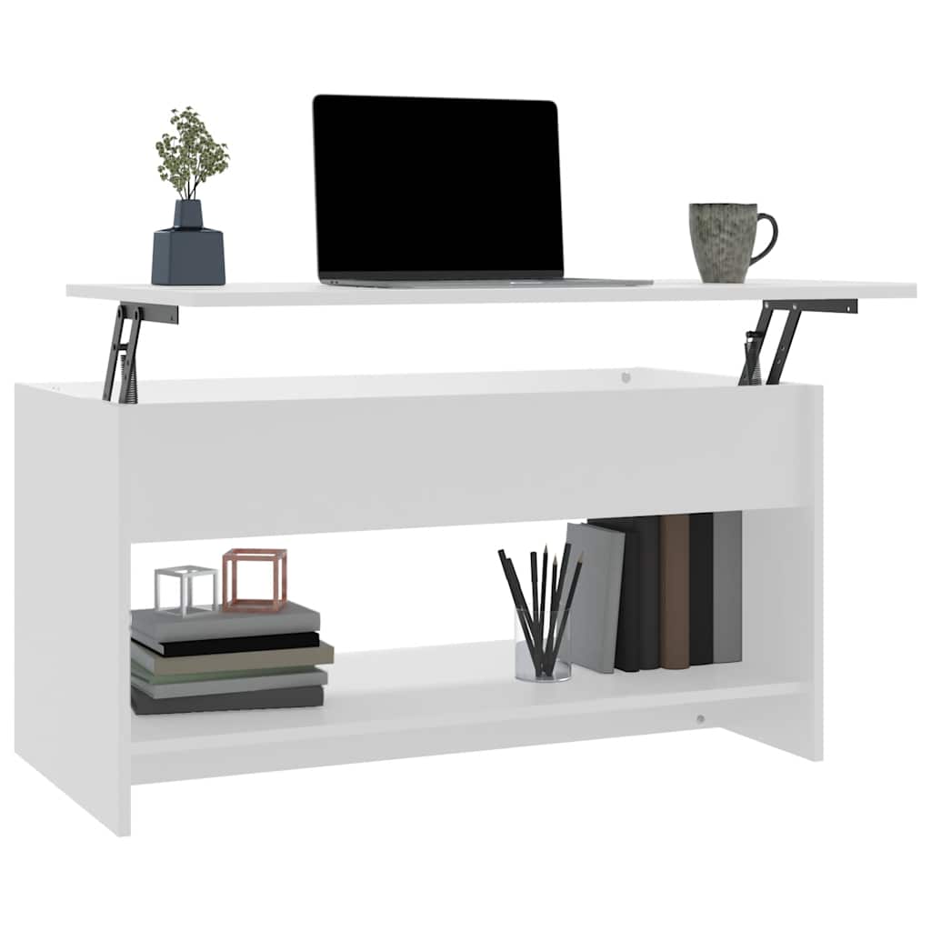 Konferenční Stolek Bílý 102 X 50 X 52,5 Cm Kompozitní Dřevo