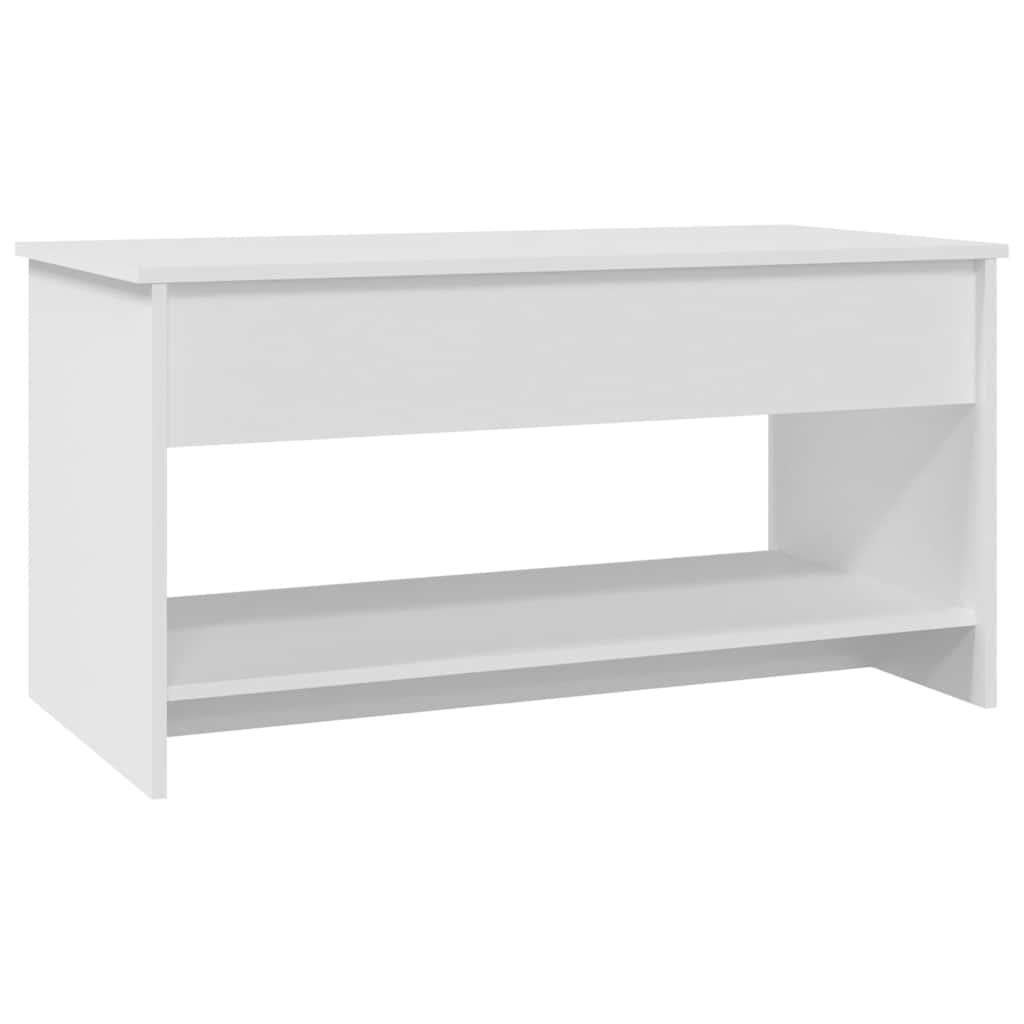 Konferenční Stolek Bílý 102 X 50 X 52,5 Cm Kompozitní Dřevo