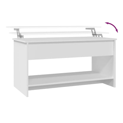 Konferenční Stolek Bílý 102 X 50 X 52,5 Cm Kompozitní Dřevo