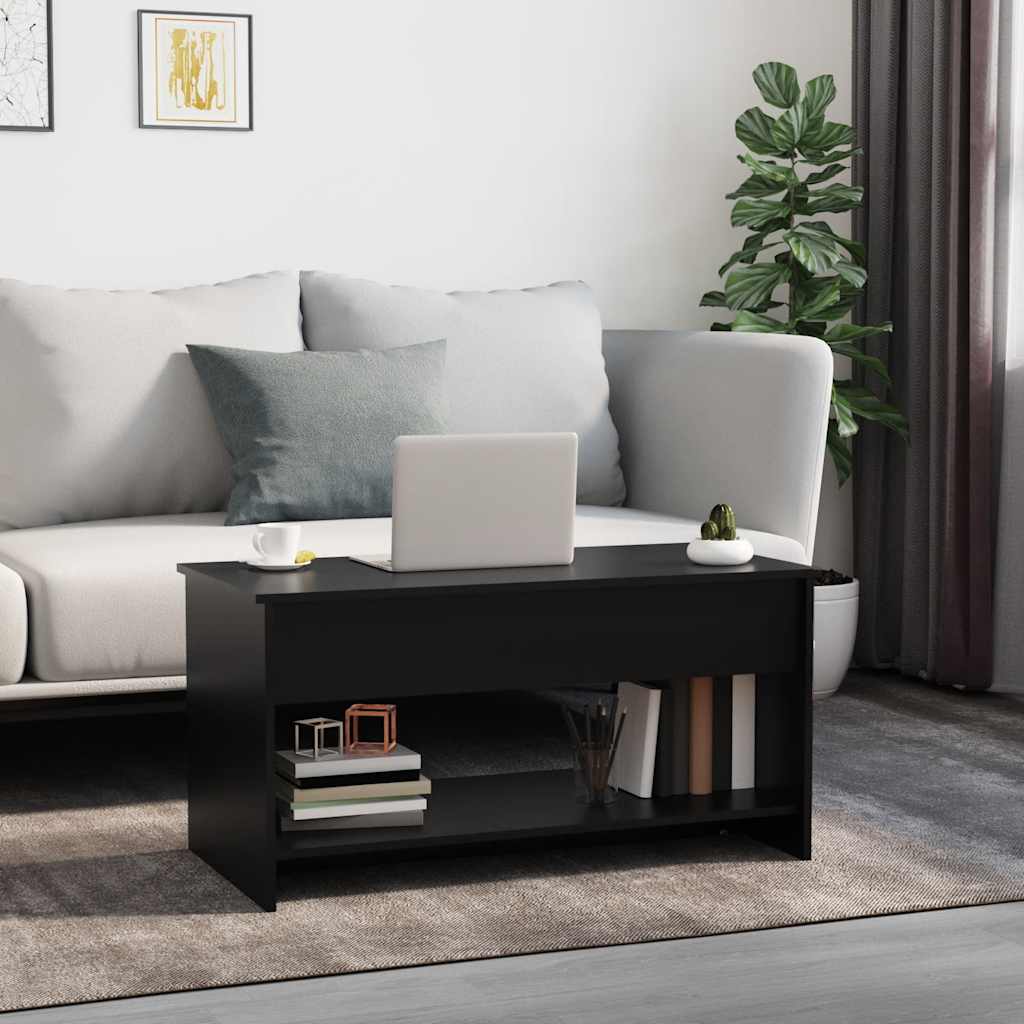 Konferenční Stolek Černý 102 X 50 X 52,5 Cm Kompozitní Dřevo