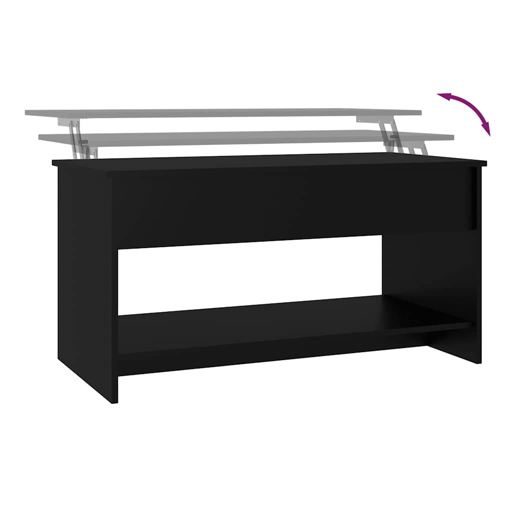 Konferenční Stolek Černý 102 X 50 X 52,5 Cm Kompozitní Dřevo