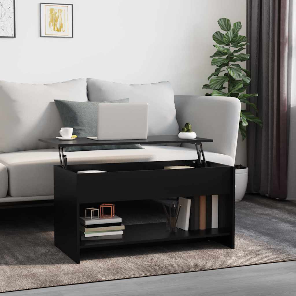 Konferenční Stolek Černý 102 X 50 X 52,5 Cm Kompozitní Dřevo