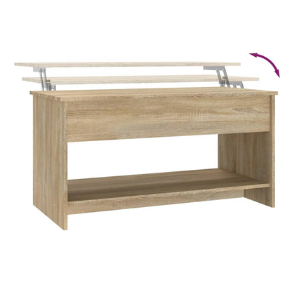 Konferenční Stolek Dub Sonoma 102X50X52,5 Cm Kompozitní Dřevo