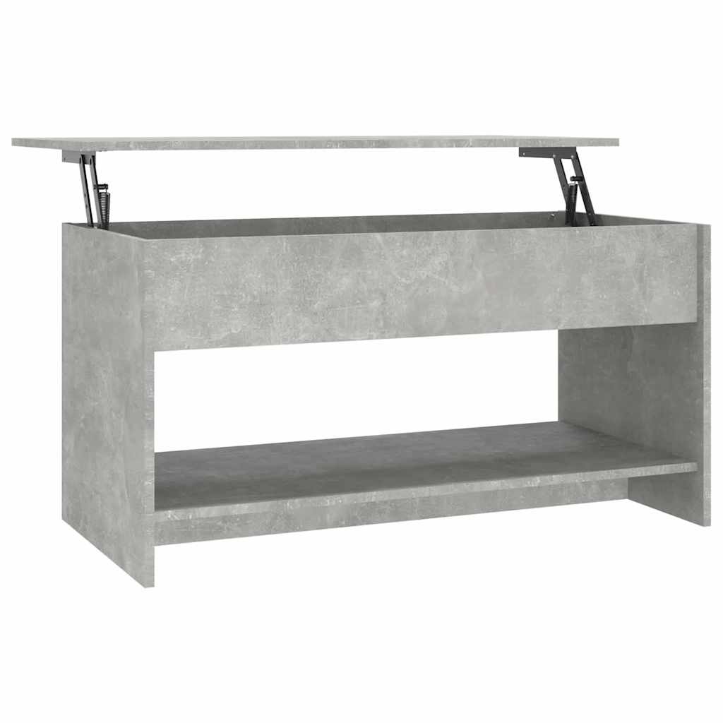Konferenční Stolek Betonově Šedý 102X50X52,5Cm Kompozitní Dřevo