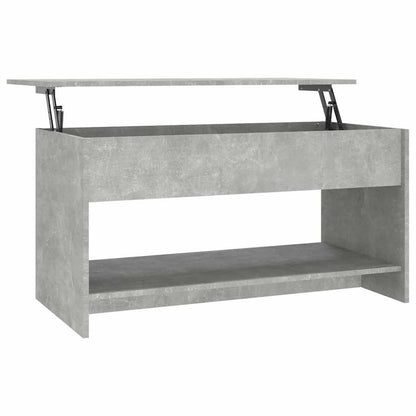 Konferenční Stolek Betonově Šedý 102X50X52,5Cm Kompozitní Dřevo