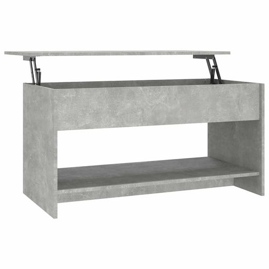 Konferenční Stolek Betonově Šedý 102X50X52,5Cm Kompozitní Dřevo