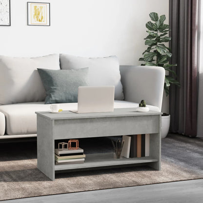 Konferenční Stolek Betonově Šedý 102X50X52,5Cm Kompozitní Dřevo