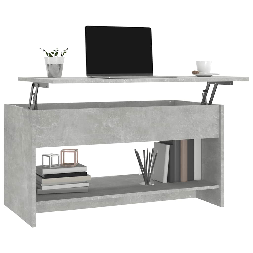 Konferenční Stolek Betonově Šedý 102X50X52,5Cm Kompozitní Dřevo