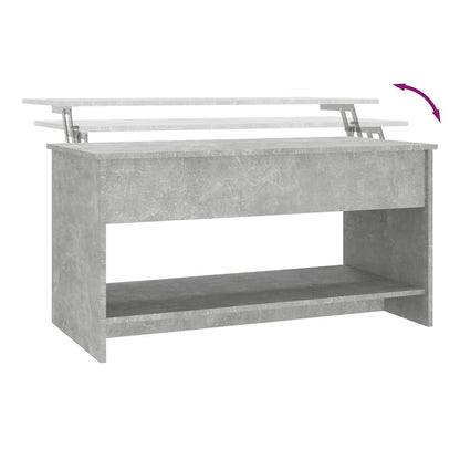 Konferenční Stolek Betonově Šedý 102X50X52,5Cm Kompozitní Dřevo