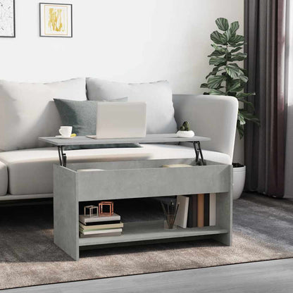 Konferenční Stolek Betonově Šedý 102X50X52,5Cm Kompozitní Dřevo