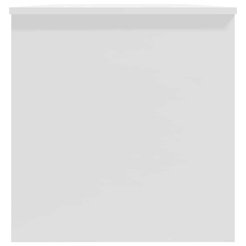 Konferenční Stolek Lesklý Bílý 102X50X52,5 Cm Kompozitní Dřevo