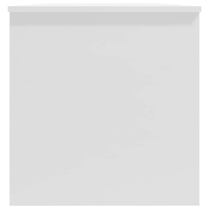 Konferenční Stolek Lesklý Bílý 102X50X52,5 Cm Kompozitní Dřevo