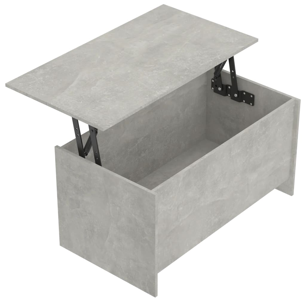 Konferenční Stolek Betonově Šedý 102 X 55,5 X 52,5 Cm Kompozit