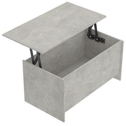 Konferenční Stolek Betonově Šedý 102 X 55,5 X 52,5 Cm Kompozit