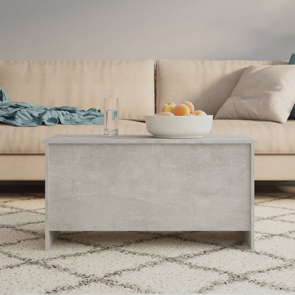 Konferenční Stolek Betonově Šedý 102 X 55,5 X 52,5 Cm Kompozit