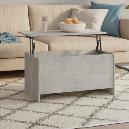 Konferenční Stolek Betonově Šedý 102 X 55,5 X 52,5 Cm Kompozit