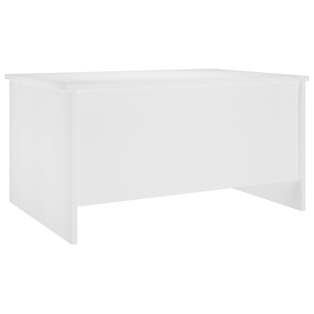 Konferenční Stolek Bílý 80 X 55,5 X 41,5 Cm Kompozitní Dřevo