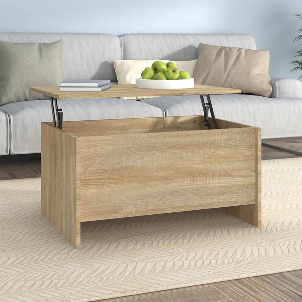 Konferenční Stolek Bílý 80 X 55,5 X 41,5 Cm Kompozitní Dřevo