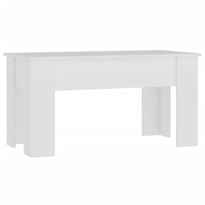 Konferenční Stolek Bílý 101 X 49 X 52 Cm Kompozitní Dřevo