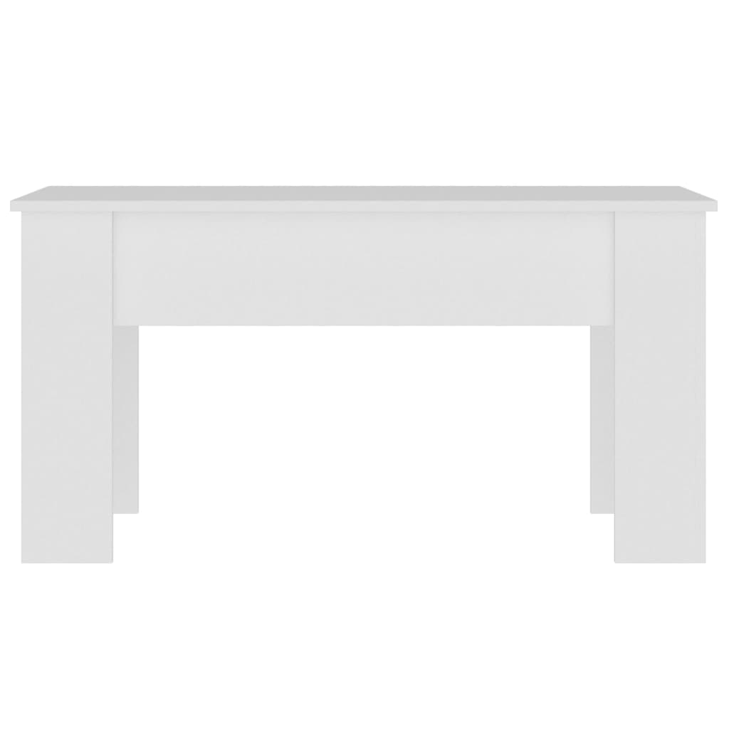 Konferenční Stolek Bílý 101 X 49 X 52 Cm Kompozitní Dřevo