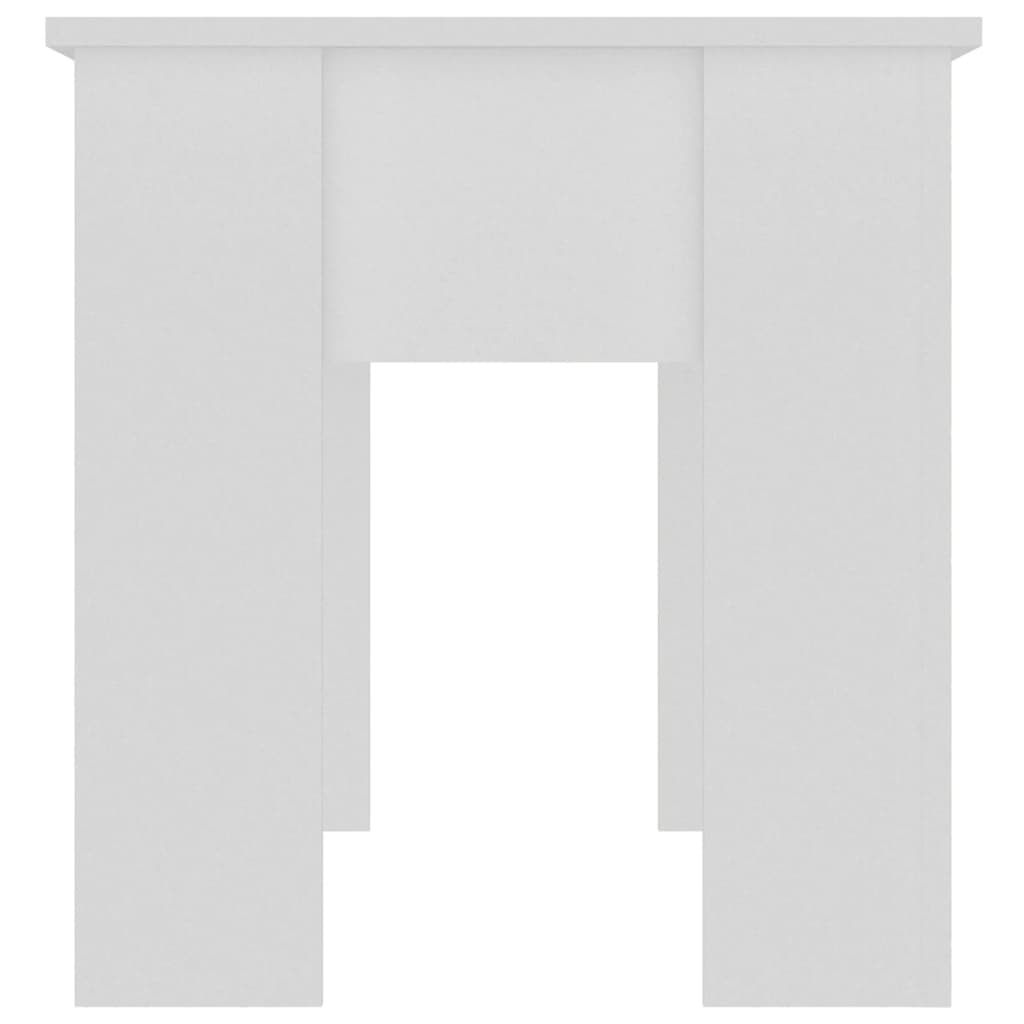 Konferenční Stolek Bílý 101 X 49 X 52 Cm Kompozitní Dřevo