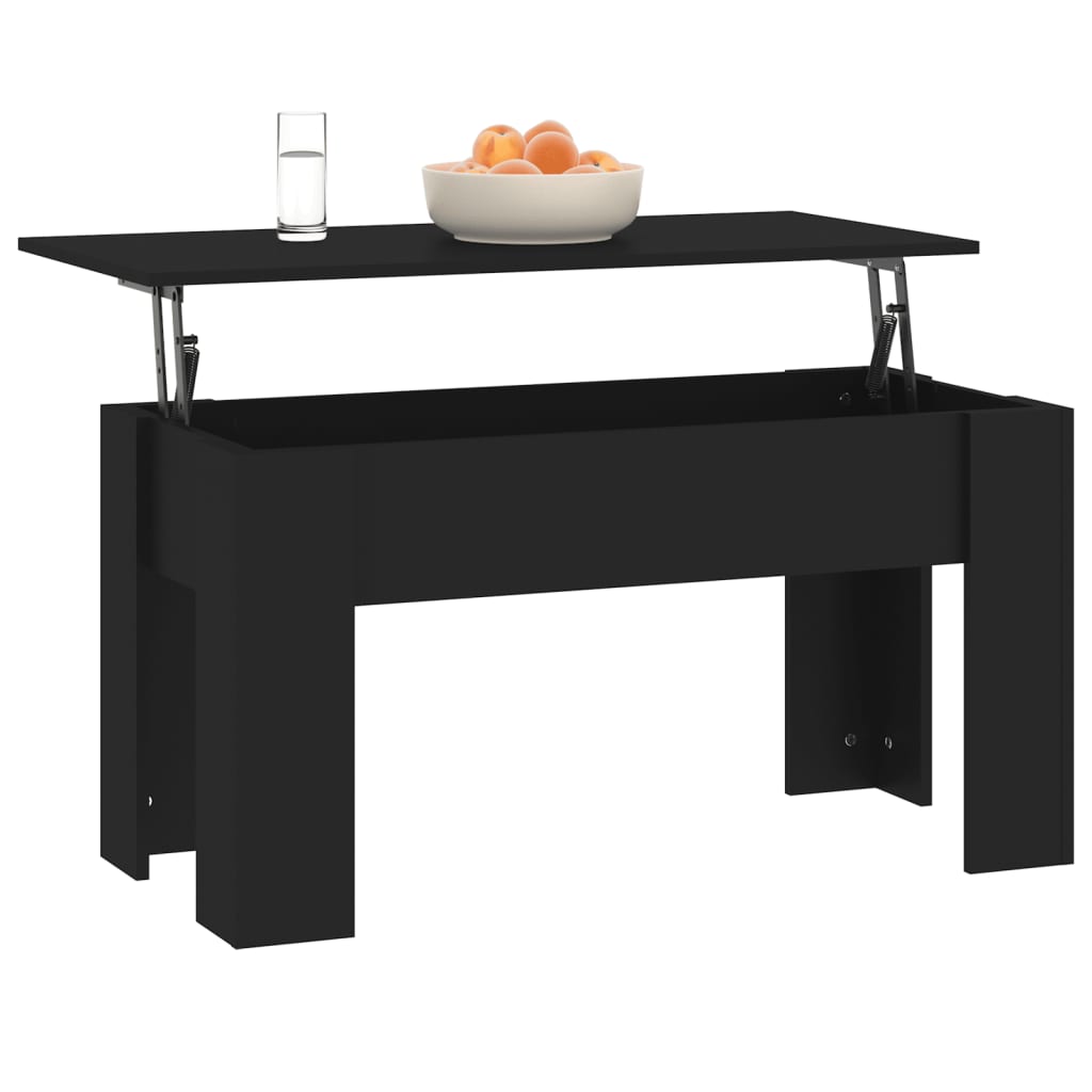 Konferenční Stolek Černý 101 X 49 X 52 Cm Kompozitní Dřevo