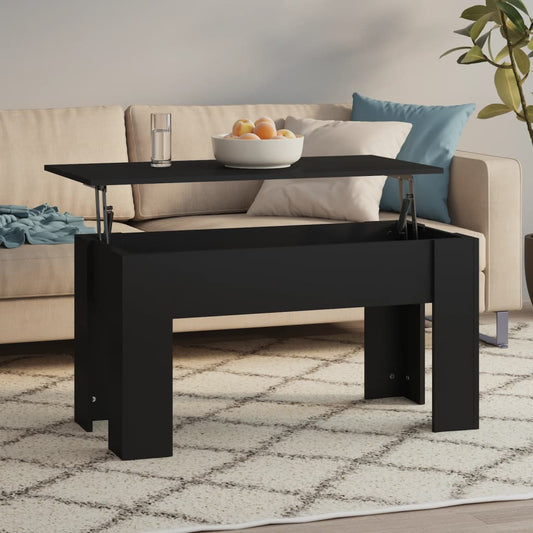 Konferenční Stolek Černý 101 X 49 X 52 Cm Kompozitní Dřevo