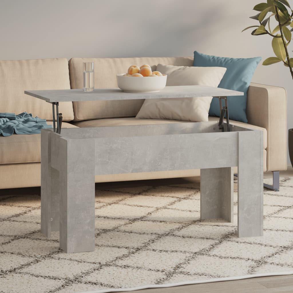 Konferenční Stolek Betonově Šedý 101X49X52 Cm Kompozitní Dřevo