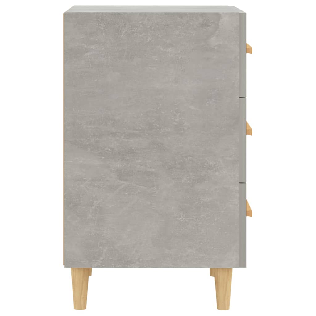 Noční Stolek Betonově Šedý 40 X 40 X 66 Cm Kompozitní Dřevo