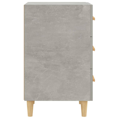 Noční Stolek Betonově Šedý 40 X 40 X 66 Cm Kompozitní Dřevo