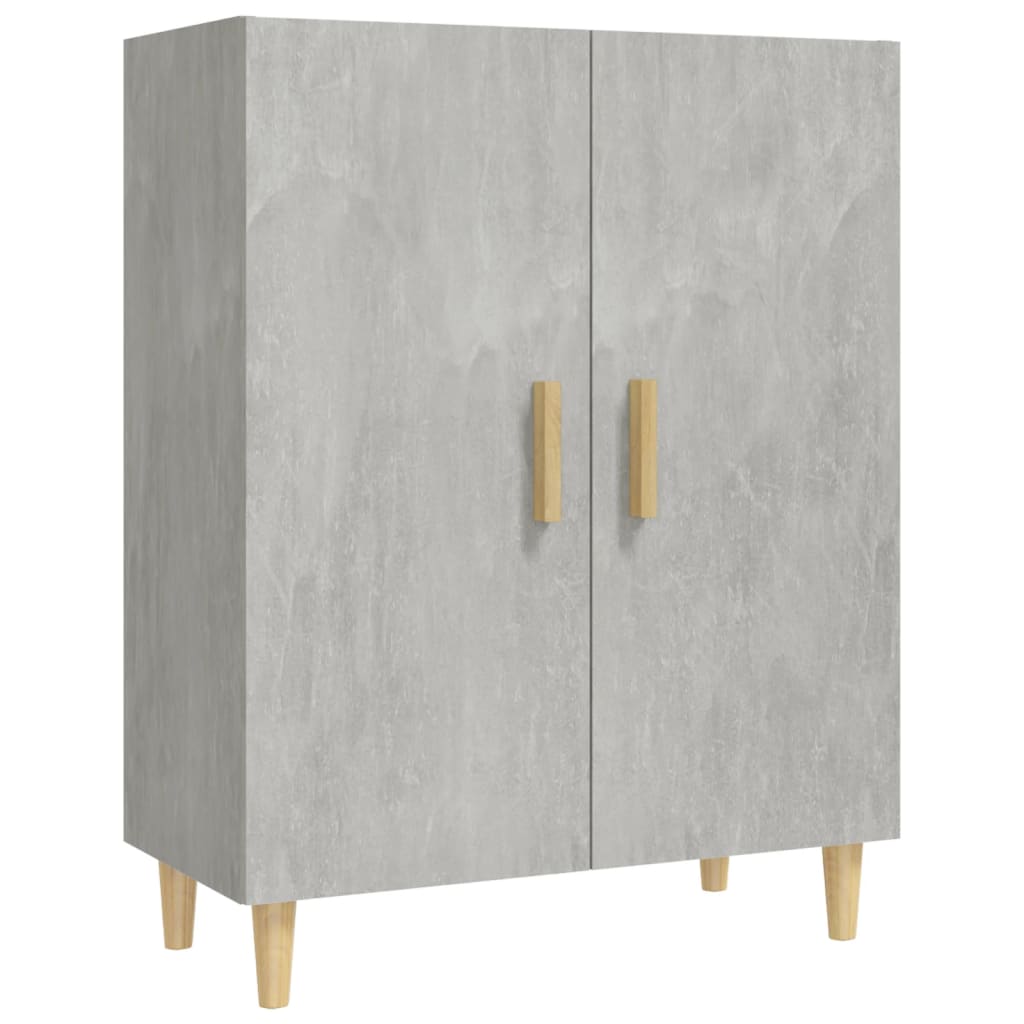 Příborník Betonově Šedý 70 X 34 X 90 Cm Kompozitní Dřevo