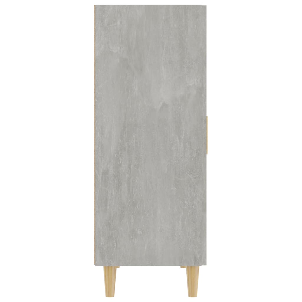 Příborník Betonově Šedý 70 X 34 X 90 Cm Kompozitní Dřevo