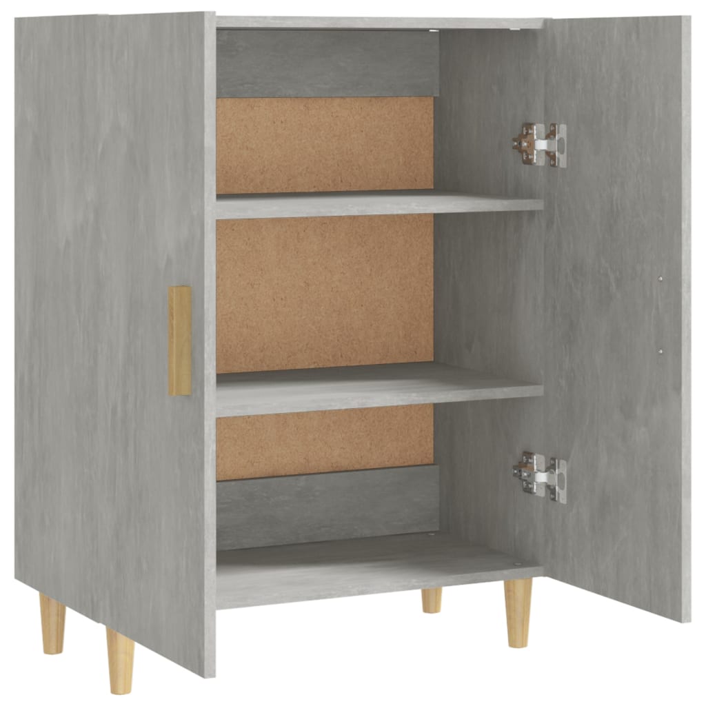 Příborník Betonově Šedý 70 X 34 X 90 Cm Kompozitní Dřevo
