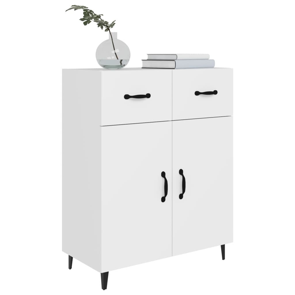 Příborník Bílý 69,5 X 34 X 90 Cm Kompozitní Dřevo