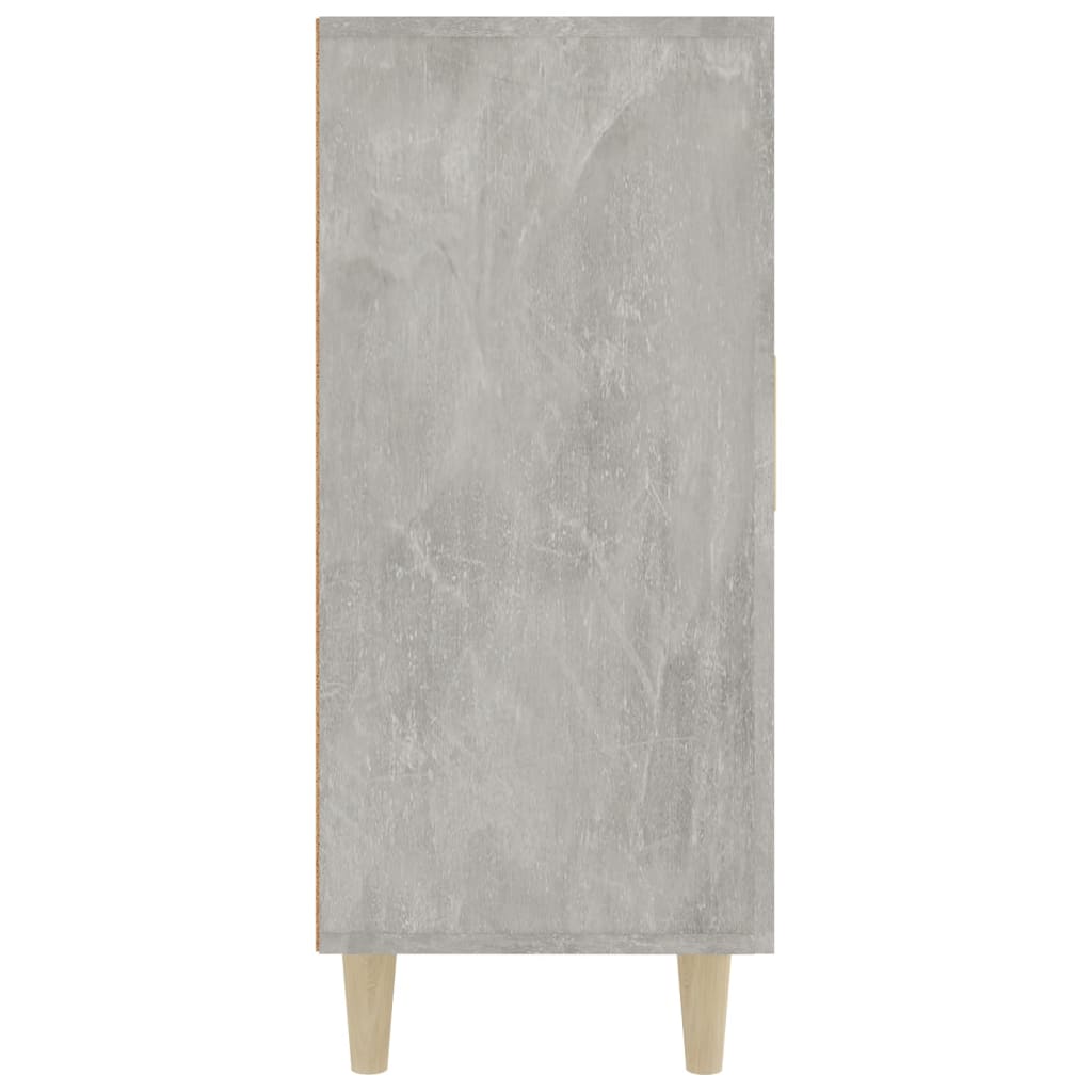 Příborník Betonově Šedý 90 X 34 X 80 Cm Kompozitní Dřevo