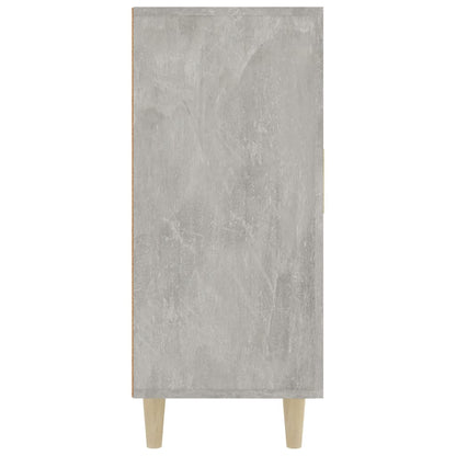 Příborník Betonově Šedý 90 X 34 X 80 Cm Kompozitní Dřevo