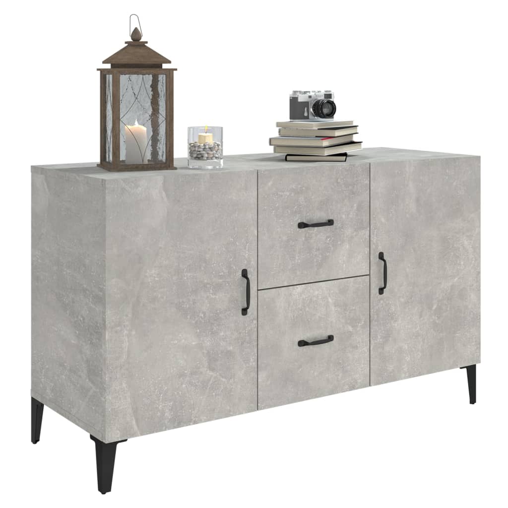 Příborník Betonově Šedý 100 X 36 X 60 Cm Kompozitní Dřevo