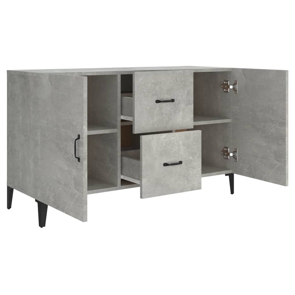 Příborník Betonově Šedý 100 X 36 X 60 Cm Kompozitní Dřevo