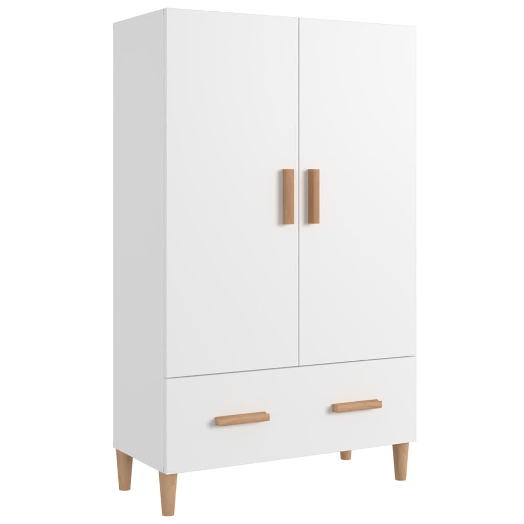 Komoda Bílá 70 X 31 X 115 Cm Kompozitní Dřevo