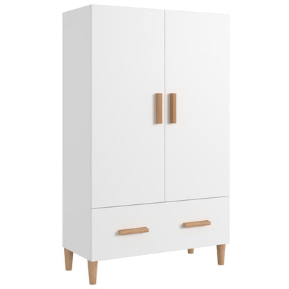 Komoda Bílá 70 X 31 X 115 Cm Kompozitní Dřevo
