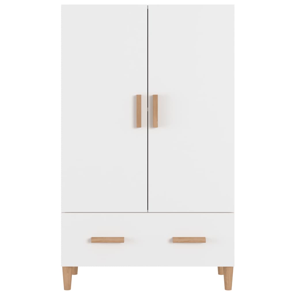 Komoda Bílá 70 X 31 X 115 Cm Kompozitní Dřevo