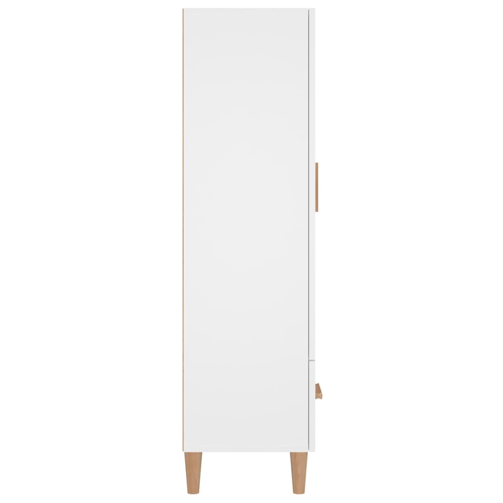Komoda Bílá 70 X 31 X 115 Cm Kompozitní Dřevo